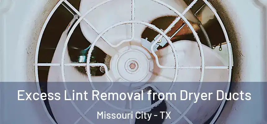 Excess Lint Removal from Dryer Ducts Missouri City - TX